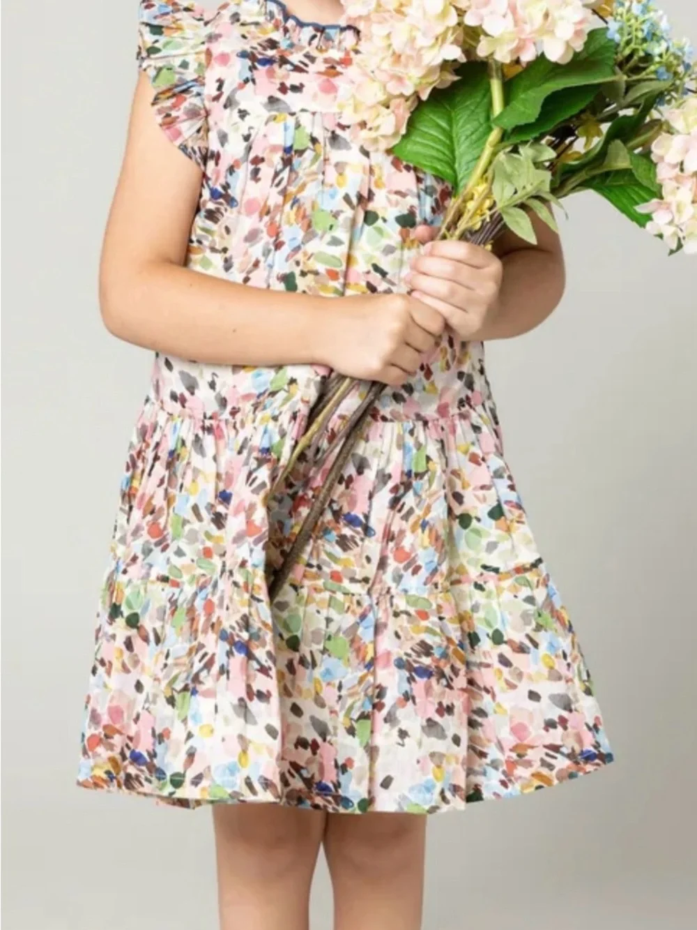 Pink Chicken Kalani dress in watercolor brush size 10 beautiful!